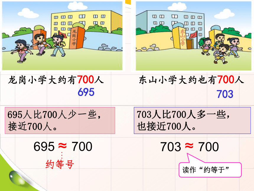 小学数学苏教版二年级下简单的近似数 课件(共19张PPT)