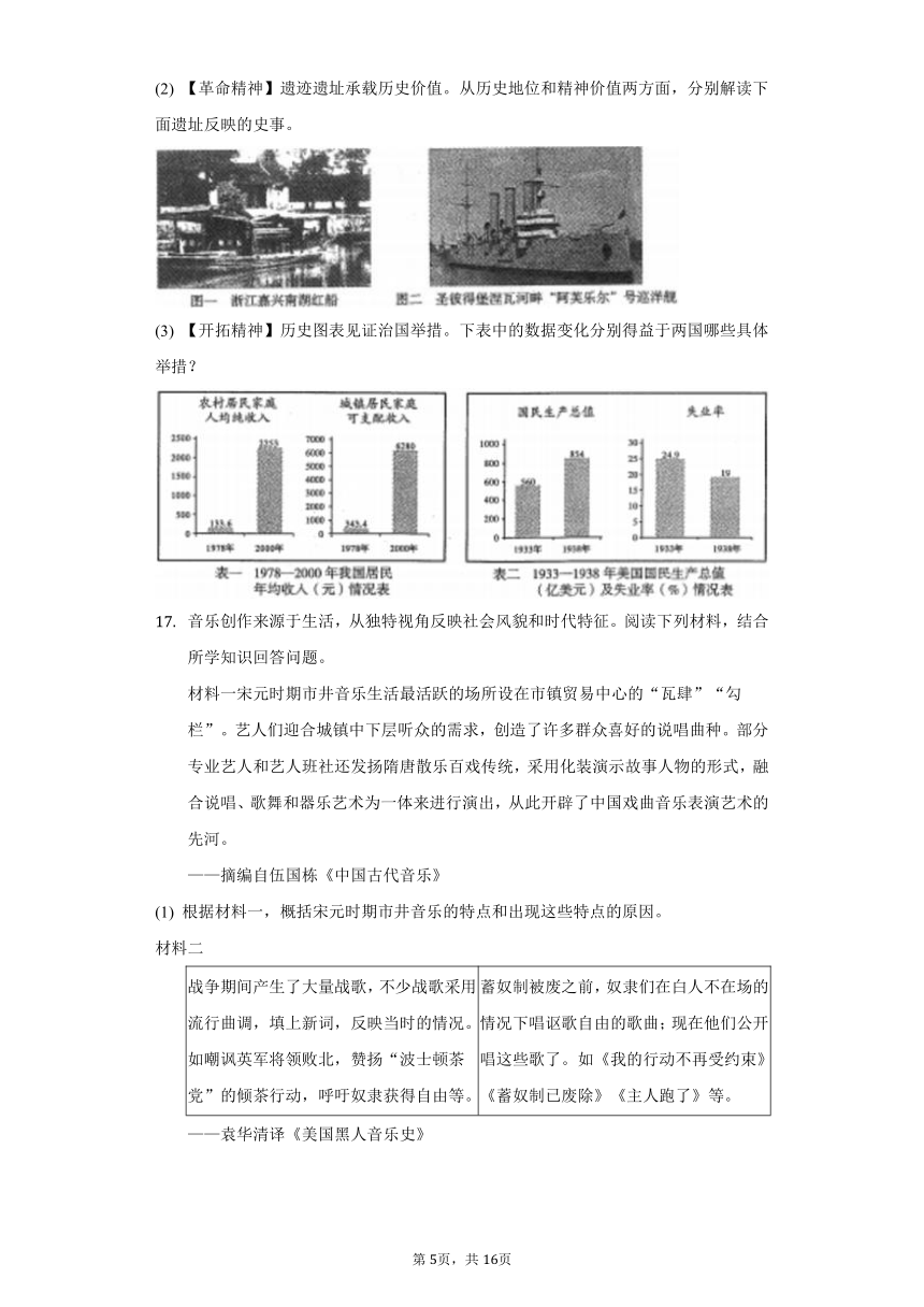 2022年山西省中考历史真题试卷（含解析）