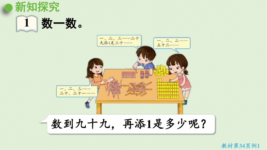 人教版一年级数学下册 4 100以内数的认识 第1课时  数数  数的组成 课件(共20张PPT)