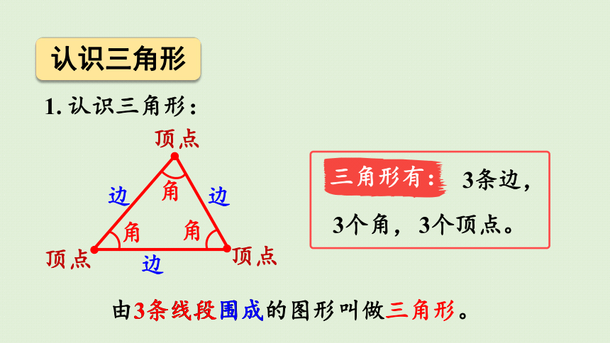 西师大版 四年级下册数学 4.6 三角形 整理与复习  课件（共23张PPT）