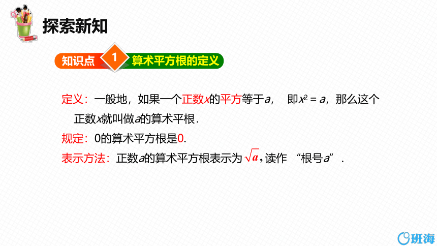 北师大版（新）八上-2.2  平方根 第一课时【优质课件】