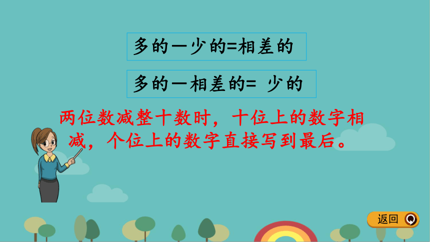 冀教版数学一年级下册 5.12 求两数相差多少课件(共13张PPT)