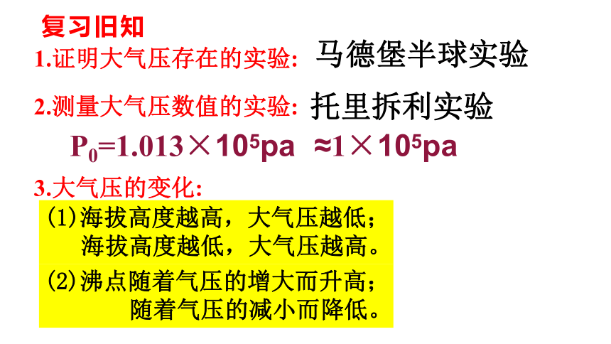 8.4 流体压强与流速的关系—2020-2021学年沪科版八年级物理下册课件（22张PPT）