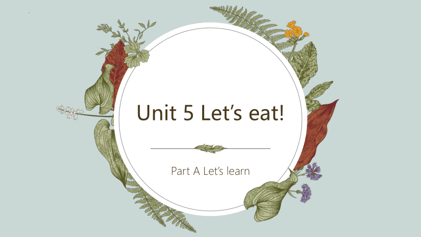 Unit5 Let's eat   Part A Let’s learn 课件(共24张PPT)
