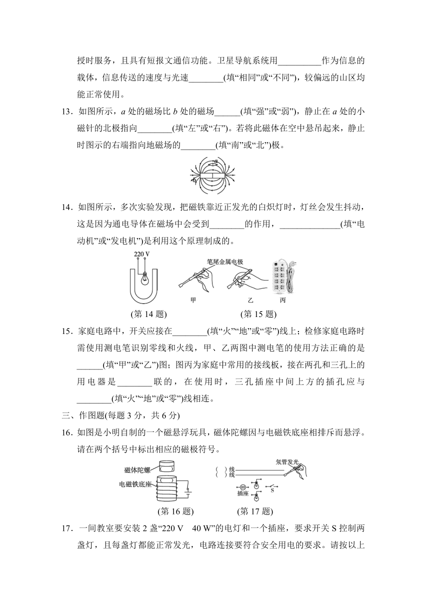 粤沪版物理九年级下册 第二学期综合复习训练卷(A)含答案