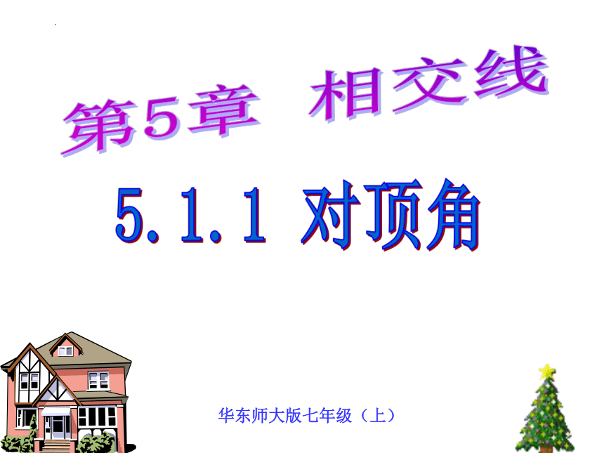 2022—2023学年华东师大版数学七年级上册5.1.1对顶角  课件 (共26张PPT)
