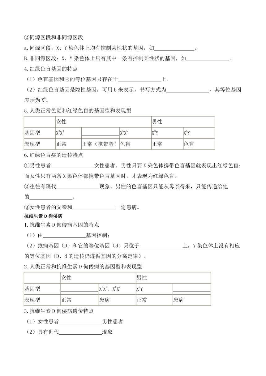 2.3伴性遗传的学案