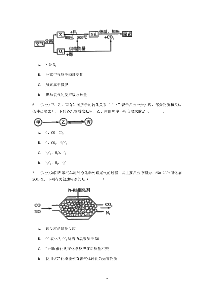 浙教版科学九年级上册章节检测2.5 物质的转化 第3课时 化合物之间的转化和物质的鉴别【含答案】