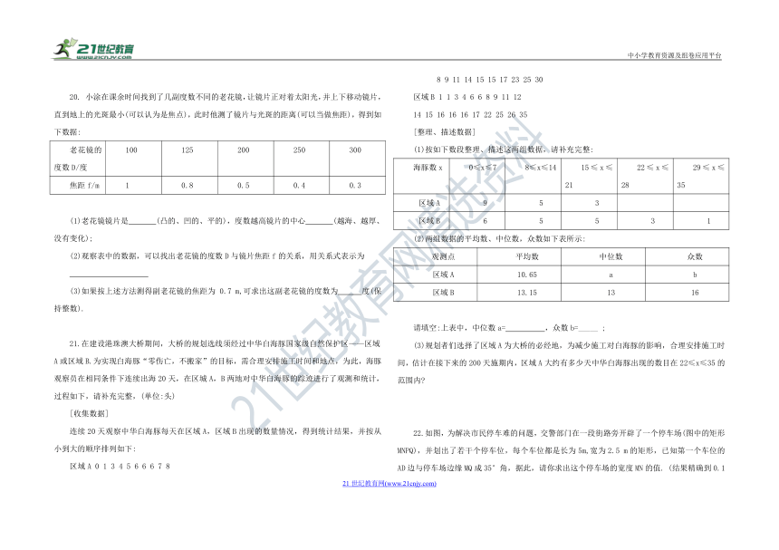 2023年吉林省中考全真模拟 数学试题（二）（含答案）