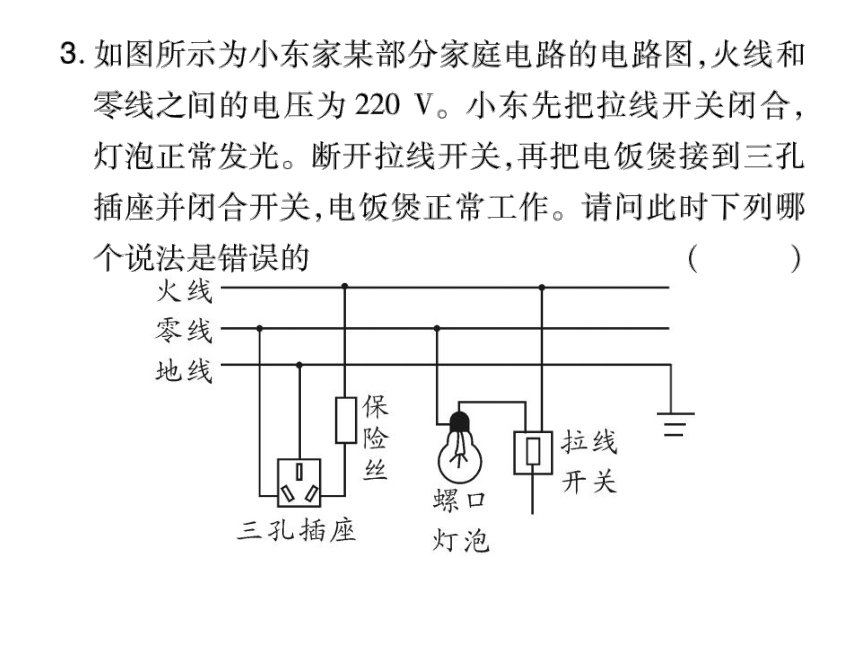 2021-2022学年人教版九年级物理习题课件  第19章 章末整理与复习(共16张PPT)