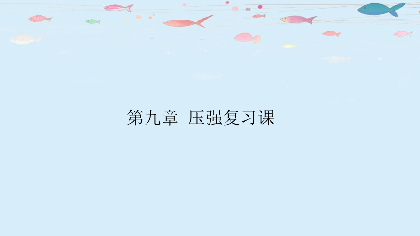 第九章 压强 复习课件(共23张PPT) 2022-2023学年人教版八年级物理下册