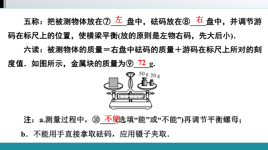 2021年广西壮族自治区中考物理教材同步复习   第六章　质量与密度（59张）