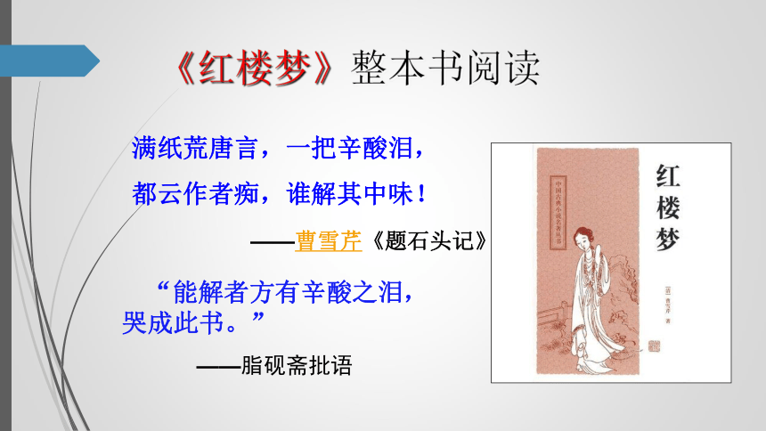 【新教材】7.《红楼梦》阅读 课件——2020-2021学年高中语文部编版（2019)必修下册（39张PPT）