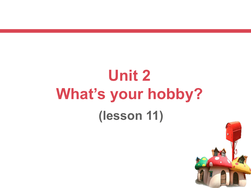 Unit2 What's your hobby？（Lesson11) 课件(共15张PPT)