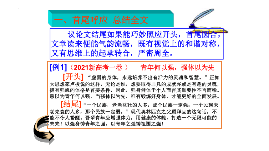 2023届高考作文指导：高考作文结尾技巧 课件(共24张PPT)