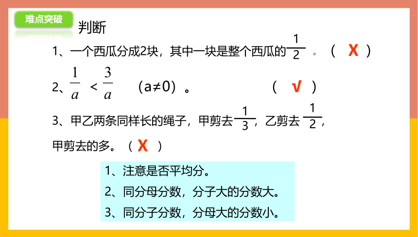 苏教版 三年级数学上册 7.4分数的初步认识练习 课件（共20张PPT）