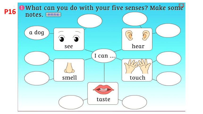 小学英语牛津上海版（深圳用）四年级下册 Module 1 Using my five senses复习 课件(共14张PPT)