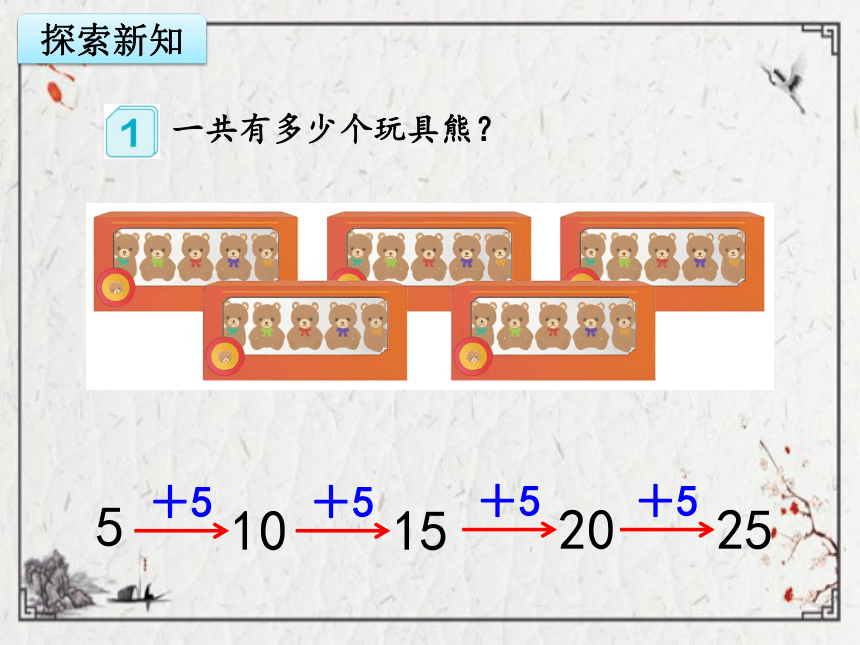 （2022秋季新教材）人教版 二年级数学上册4.2 5的乘法口诀课件（20张PPT)