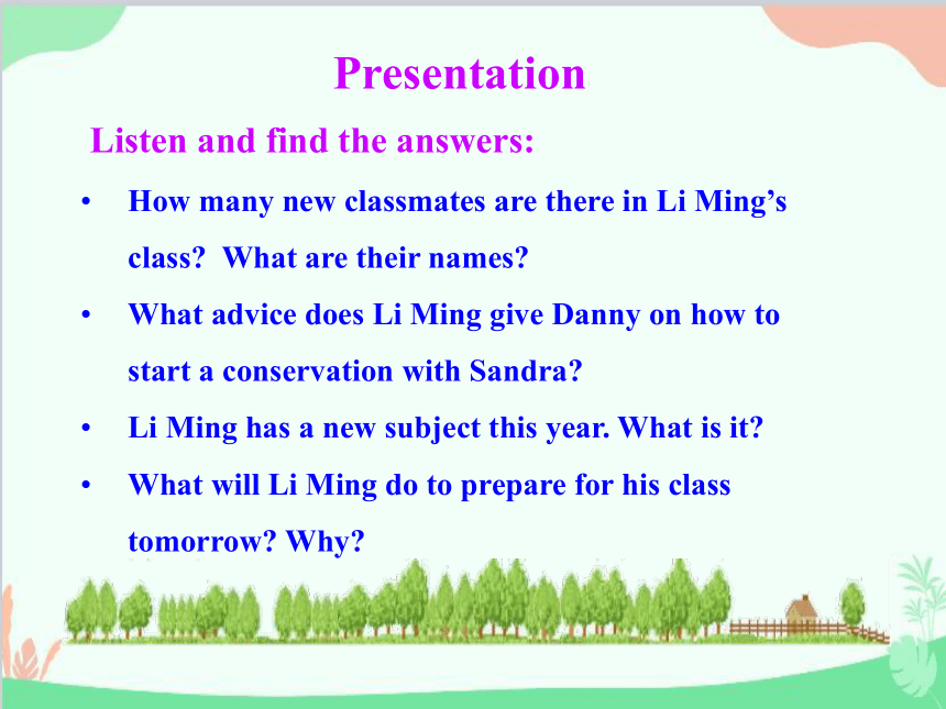 Unit 1 Me and My Class Lesson 1 Back to school 课件(共19张PPT)