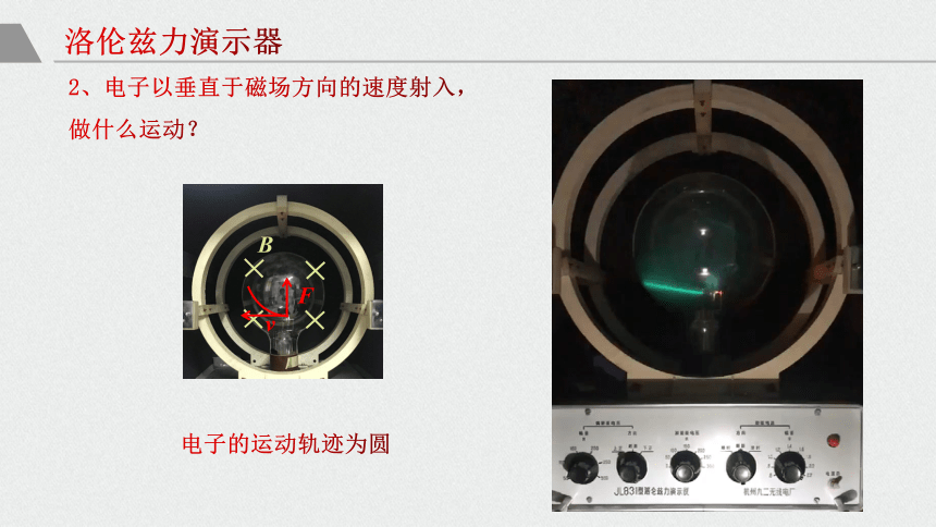 人教版（2019）选择性必修二 1.3 带点粒子在磁场中运动 课件19张