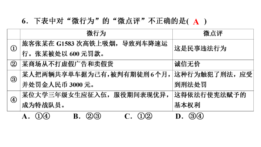 2021年广东深圳市初中毕业生学业考试道德与法治全真模拟试卷（六）课件(29张 PPT )