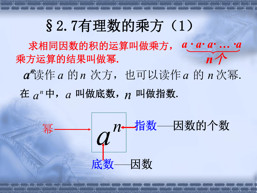 苏科版七年级数学上册 2.7 有理数的乘方(共22张PPT)