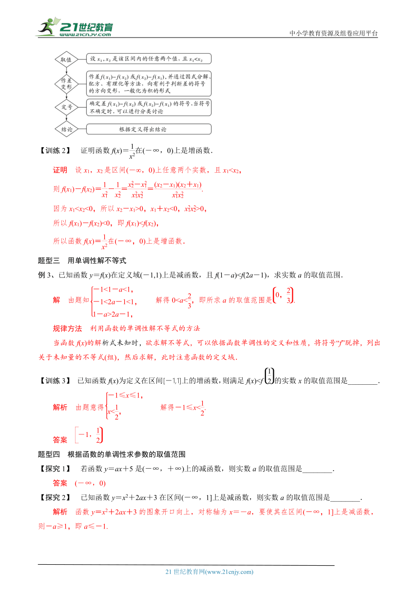 【同步讲义】人教A版必修1 第7讲 函数的单调性 学案（解析版）