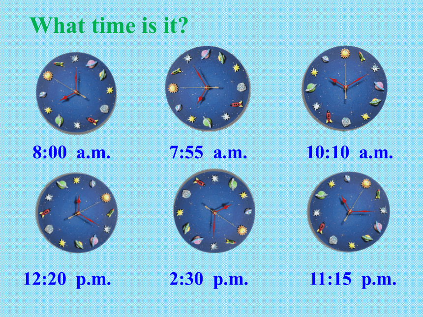 Unit 2 What time do you go to school Section B(3a-3c)课件（共31张PPT）