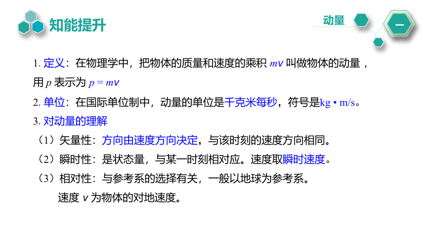 1.1 动量和动量定理 课件（共33张PPT） 高二上学期物理鲁科版（2019）选择性必修第一册