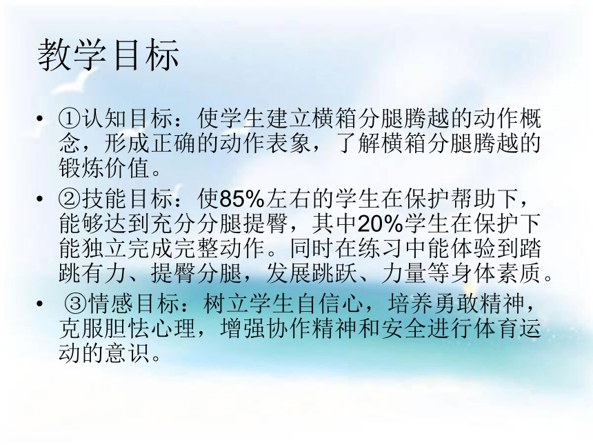 人教版七年级体育 7.3横箱分腿腾越 说课  课件（16ppt）