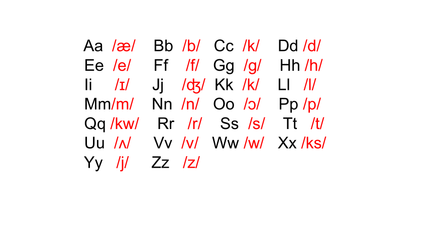 Unit10 Let's learn the alphabet 第三课时课件