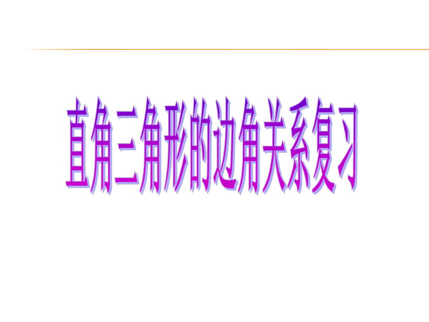 北师大版九年级数学下册第一章《直角三角形的边角关系》复习课件2(共41张PPT)