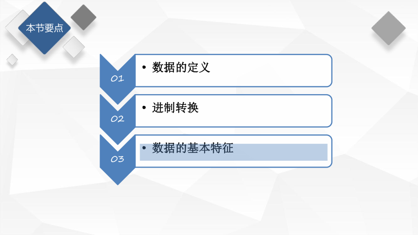 2021—2022学年粤教版（2019）信息技术必修一 数据与计算1.1 数据及其特征 课件 （27张PPT）