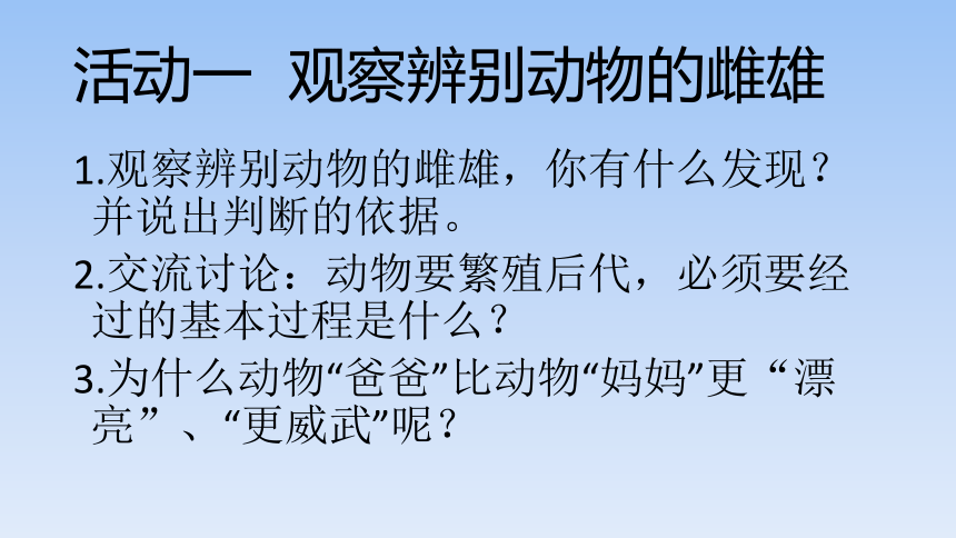 鄂教版（2001）五年级科学下册课件-5 动物的繁殖（课件29ppt）