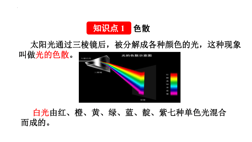 4.5 光的色散 课件（共27页PPT） 2023-2024学年人教版物理八年级上学期