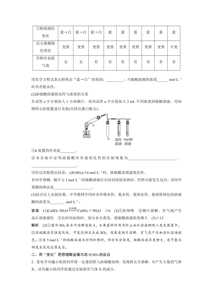 2023年江苏高考 化学大一轮复习 专题4 第二单元 第2讲　硫酸　含硫物质的转化（学案+课时精练 word版含解析）