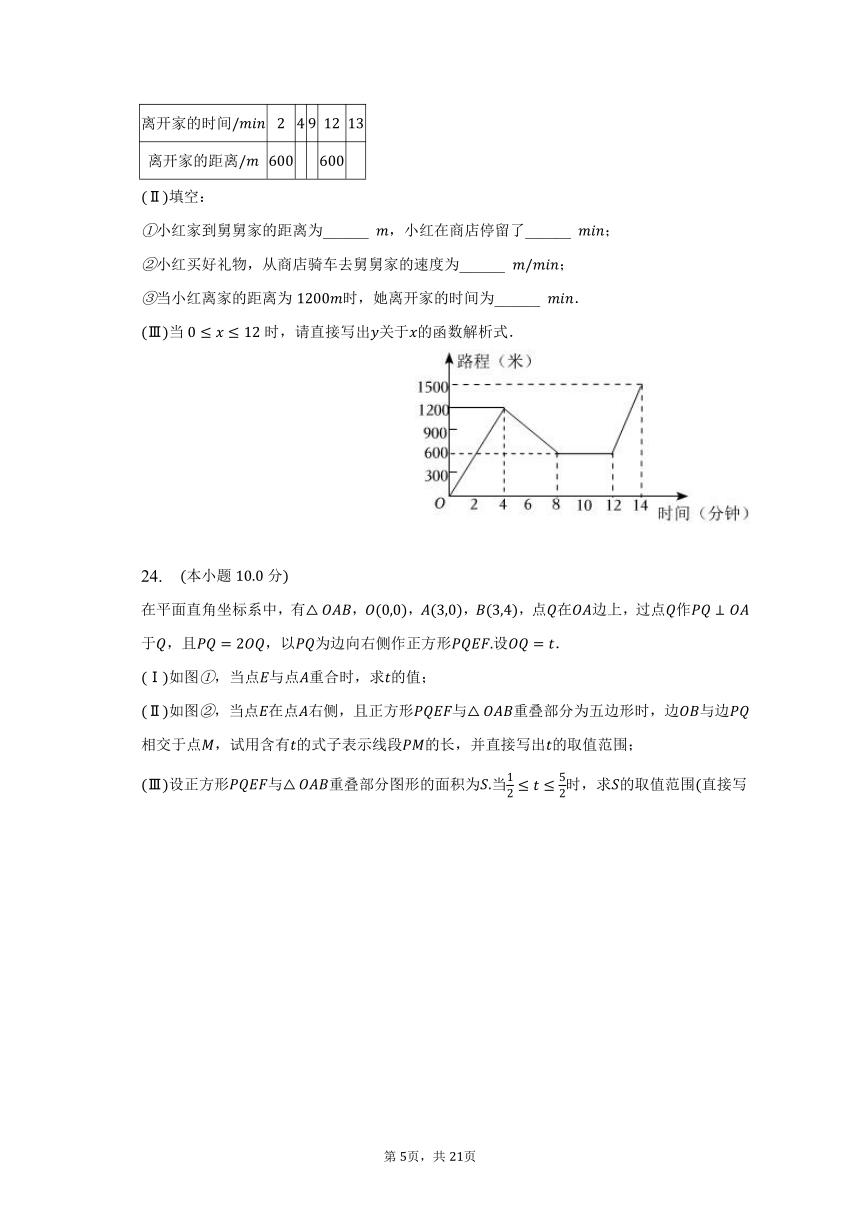 2023年天津市河西区中考数学一模试卷（含解析）