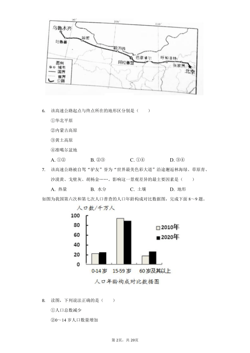 2021-2022学年湖南省娄底市双峰县八年级（上）期中地理试卷（Word含解析）