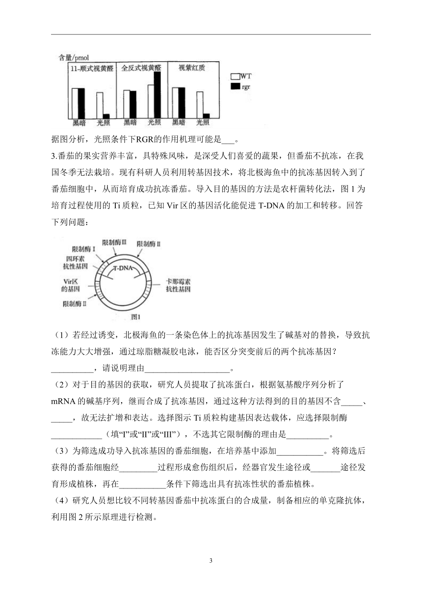 （20）现代生物科技——2023届高考生物二轮复习热点题型限时练（Word版含解析）