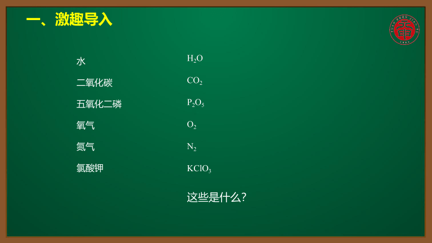 人教版化学九上同步精讲课件   课题4.4.1化学式（13张ppt）