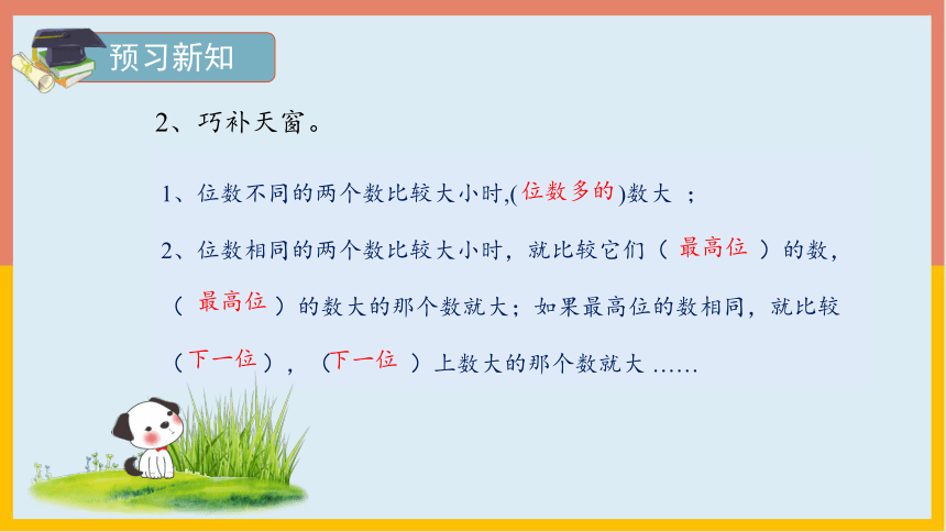 1.1.4亿以内数的大小比较（课件） 数学四年级上册(共17张PPT)人教版