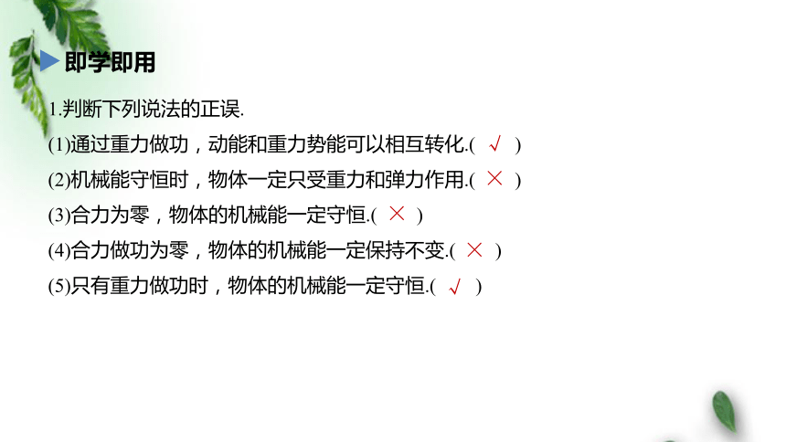 2022-2023年人教版(2019)新教材高中物理必修2  8.4 机械能守恒定律(3)课件(共31张PPT)