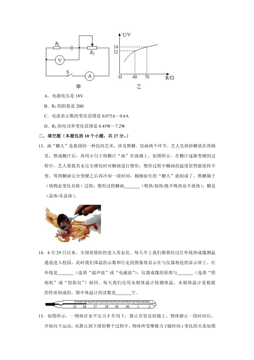 2021年江苏省无锡市宜兴外国语学校中考物理模拟试卷（二）word解析版