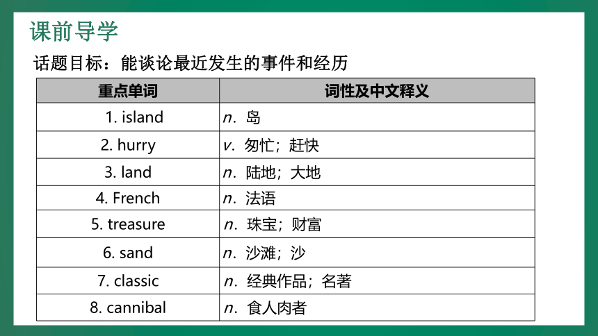 Unit 8 Have you read Treasure Island yet? Section A 课件 (共32张PPT)2023-2024学年英语人教版八年级下册