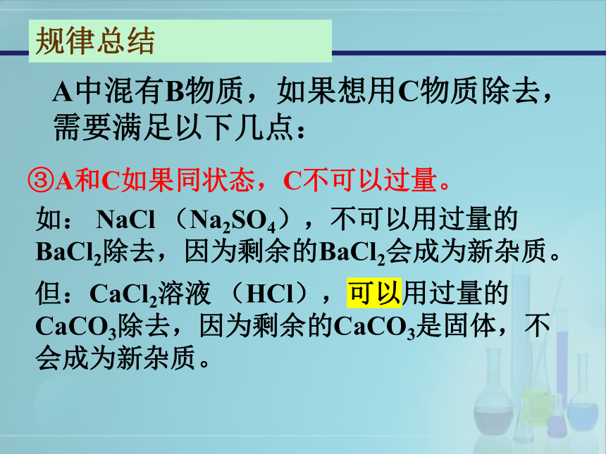 11.1生活中常见的盐（第4课时除杂和粗盐提纯）课件(共21张PPT)---2022-2023学年九年级化学人教版下册