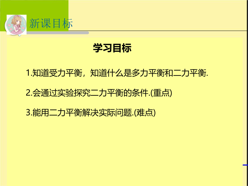 八年级物理沪科版下册第七章 第3节 力的平衡课件（30张）