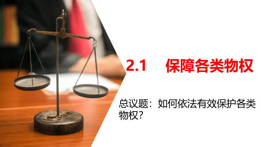 2.1保障各类物权 课件-2021-2022学年高中政治统编版选择性必修二法律与生活(共19张PPT)