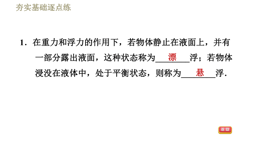 苏科版八年级下册物理习题课件 第10章 10.5物体的浮与沉（38张）