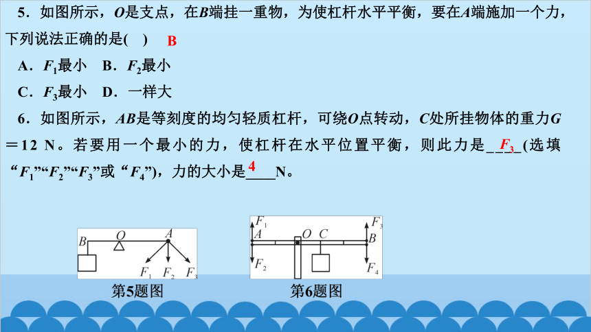 人教版物理八年级下册 第十二章　简单机械 第1节 杠杆 第2课时　杠杆的分类及应用 课件(共13张PPT)