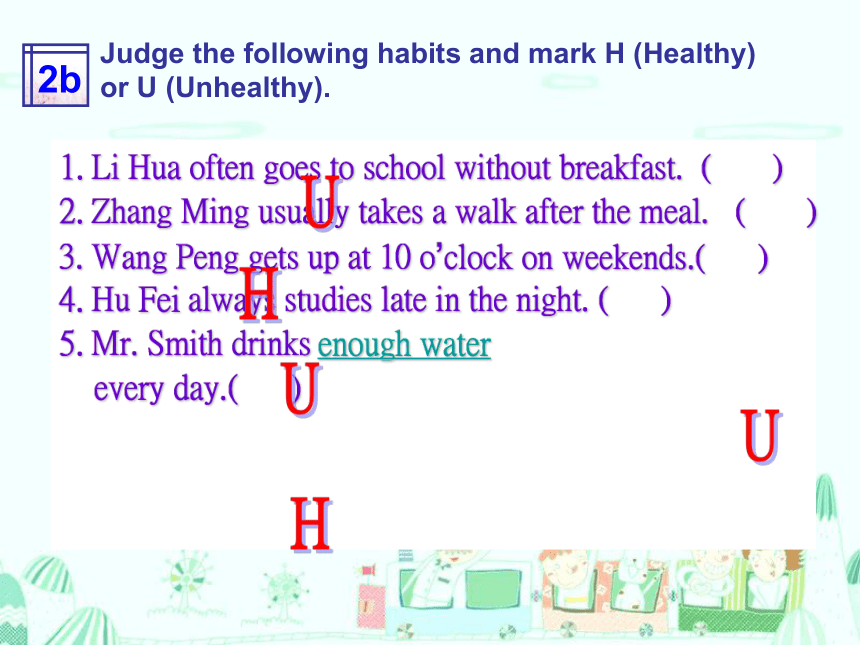 Unit 2 Keeping Healthy Topic 2 I must ask him to give up smoking. Section B 课件 81张PPT